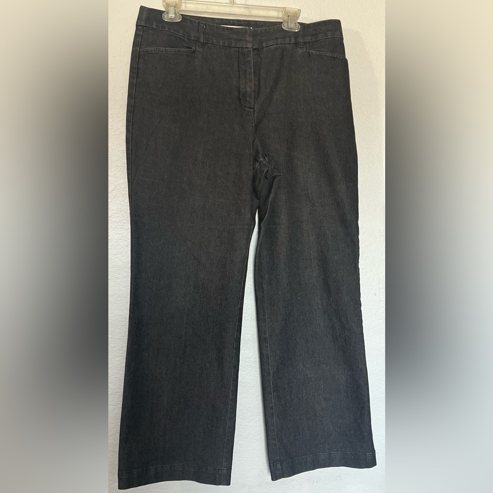 Geoffrey Beene Sport Stretch Charcoal Grey Black Trouser Jeans SIZE 14R